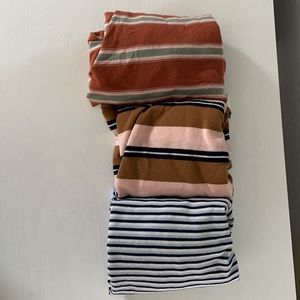 3 basic striped tshirts